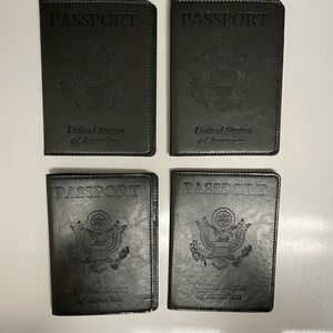 Black Passport Holder